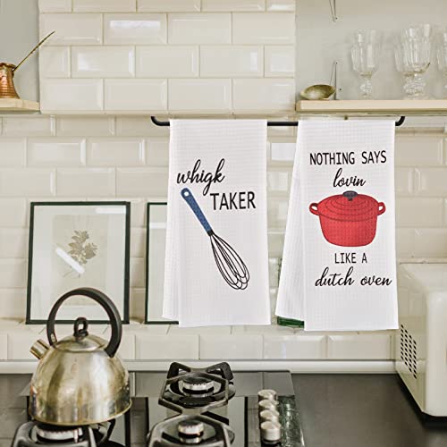 Punny Kitchen Towels Fun Saying, Cooking Pun Kitchen Decor Waffle Weave  Towel, Motor Home, RV, Housewarming, Wedding, Hostess Home Decorgift 