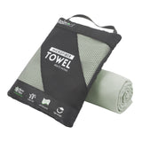 Rainleaf Microfiber Towel Perfect Travel & Sports &Camping Towel.Fast Drying - Super Absorbent - Ultra Compact.Suitable for Backpacking,Gym,Beach,Swimming,Yoga-Bean Green