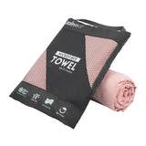 Rainleaf Microfiber Towel Perfect Travel & Sports &Camping Towel.Fast Drying - Super Absorbent - Ultra Compact.Suitable for Backpacking,Gym,Beach,Swimming,Yoga-Pale Rose