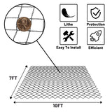 Rainleaf Pond Netting Pool Protective Cover Netting,Pond Skimmer Net, Koi Pond Cover,Placement Stakes Included