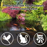 Rainleaf Pond Netting Pool Protective Cover Netting,Pond Skimmer Net, Koi Pond Cover,Placement Stakes Included