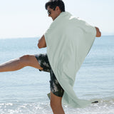 Rainleaf Microfiber Towel Perfect Travel & Sports &Camping Towel.Fast Drying - Super Absorbent - Ultra Compact.Suitable for Backpacking,Gym,Beach,Swimming,Yoga-Light Green