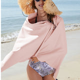 Rainleaf Microfiber Towel Perfect Travel & Sports &Camping Towel.Fast Drying - Super Absorbent - Ultra Compact.Suitable for Backpacking,Gym,Beach,Swimming,Yoga-Pale Rose
