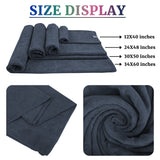 Rainleaf Microfiber Travel Towel Quick Dry Swimming Towel Ultra-Compact,Super Absorbent,Washcloths for Bathroom, Shower,Camping,Backpacking-Navy