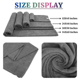 Rainleaf Microfiber Travel Towel Quick Dry Swimming Towel Ultra-Compact,Super Absorbent,Washcloths for Bathroom, Shower,Camping,Backpacking-Gray