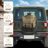 Rainleaf Spare Tire Trash Bag,Large Capacity Fits 40'' Tire Tools Holder Bag,Heavy Duty Storage Bag for Truck,Car or SUV,Camping Off-road Essential Organizer