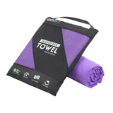Rainleaf Microfiber Towel Perfect Travel & Sports &Camping Towel.Fast Drying - Super Absorbent - Ultra Compact.Suitable for Backpacking,Gym,Beach,Swimming,Yoga-Violet
