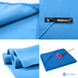 Rainleaf Microfiber Towel Perfect Sports & Travel &Beach Towel. Fast Drying - Super Absorbent - Ultra Compact. Suitable for Camping, Gym, Beach, Swimming, Backpacking.Blue