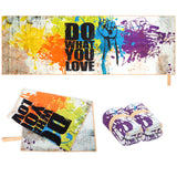 Rainleaf Workout Towels for Gym,Soft, Lightweight, Super Absorbent,Quick-Drying,Sweat Fitness Sports and Exercise Towels with Saying,Love