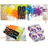 Rainleaf Workout Towels for Gym,Soft, Lightweight, Super Absorbent,Quick-Drying,Sweat Fitness Sports and Exercise Towels with Saying,Love