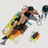 Rainleaf Workout Towels for Gym,Soft, Lightweight, Super Absorbent,Quick-Drying,Sweat Fitness Sports and Exercise Towels with Saying,Love