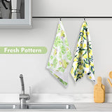 Rainleaf 4 Pack Waffle Funny Kitchen Towels,Absorbent Dishcloths Sets with Saying,Waffle Weave Towel,Hand Towels,Flour Sack Tea Towels Birthday,Housewarming Gift