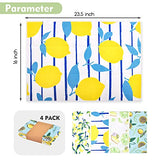 Rainleaf 4 Pack Waffle Funny Kitchen Towels,Absorbent Dishcloths Sets with Saying,Waffle Weave Towel,Hand Towels,Flour Sack Tea Towels Birthday,Housewarming Gift