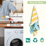 Rainleaf 4 Pack Waffle Funny Kitchen Towels,Absorbent Dishcloths Sets with Saying,Waffle Weave Towel,Hand Towels,Flour Sack Tea Towels Birthday,Housewarming Gift