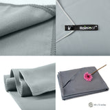 Rainleaf Microfiber Towel Perfect Sports & Travel &Beach Towel. Fast Drying - Super Absorbent - Ultra Compact. Suitable for Camping, Gym, Beach, Swimming, Backpacking.Gray